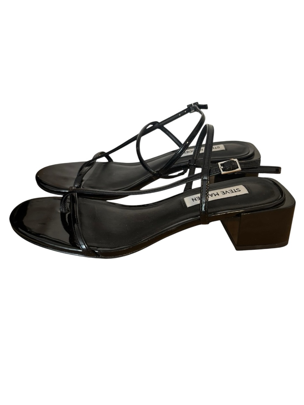 Steve Madden Patent Block Heel Sandal - Picture 2 of 8
